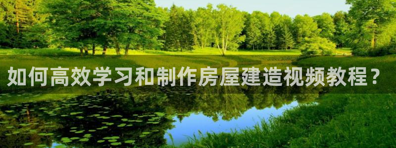 威九国际热舞：如何高效学习和制作房屋建造视频教程？