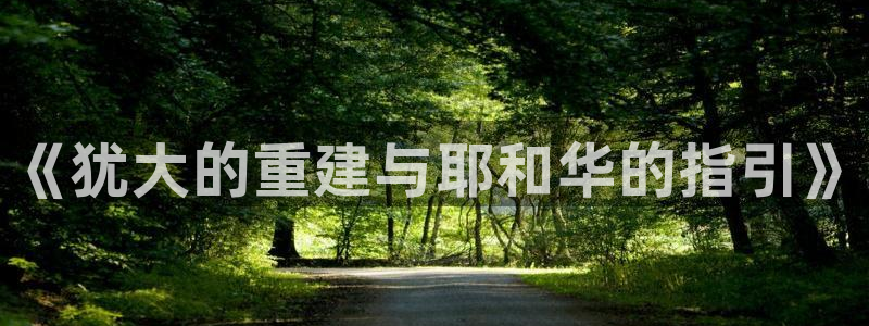 威九国际女演员好漂亮：《犹大的重建与耶和华的指引》