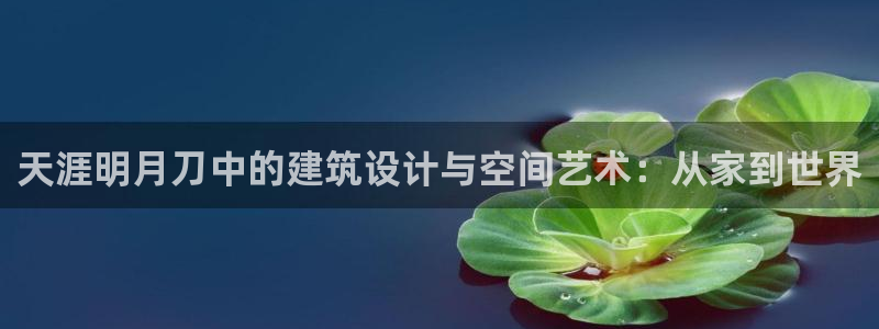 威九国际父亲的友人：天涯明月刀中的建筑设计与空间艺术：从家到世界